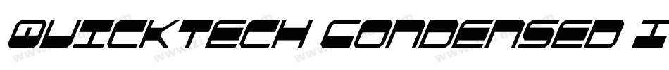 QuickTech Condensed Italic字体转换